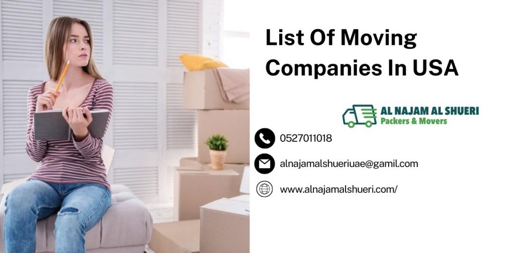 List Of Moving Companies In USA