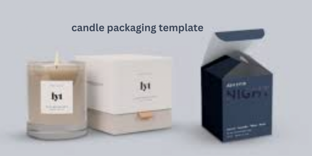 candle packaging template