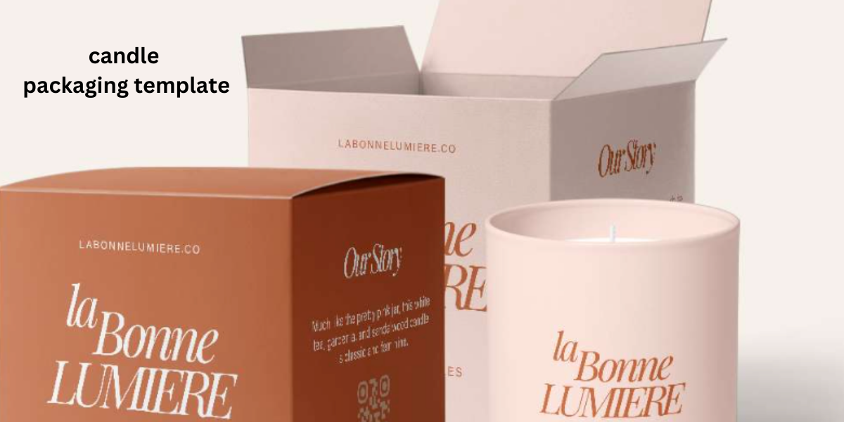 candle packaging template